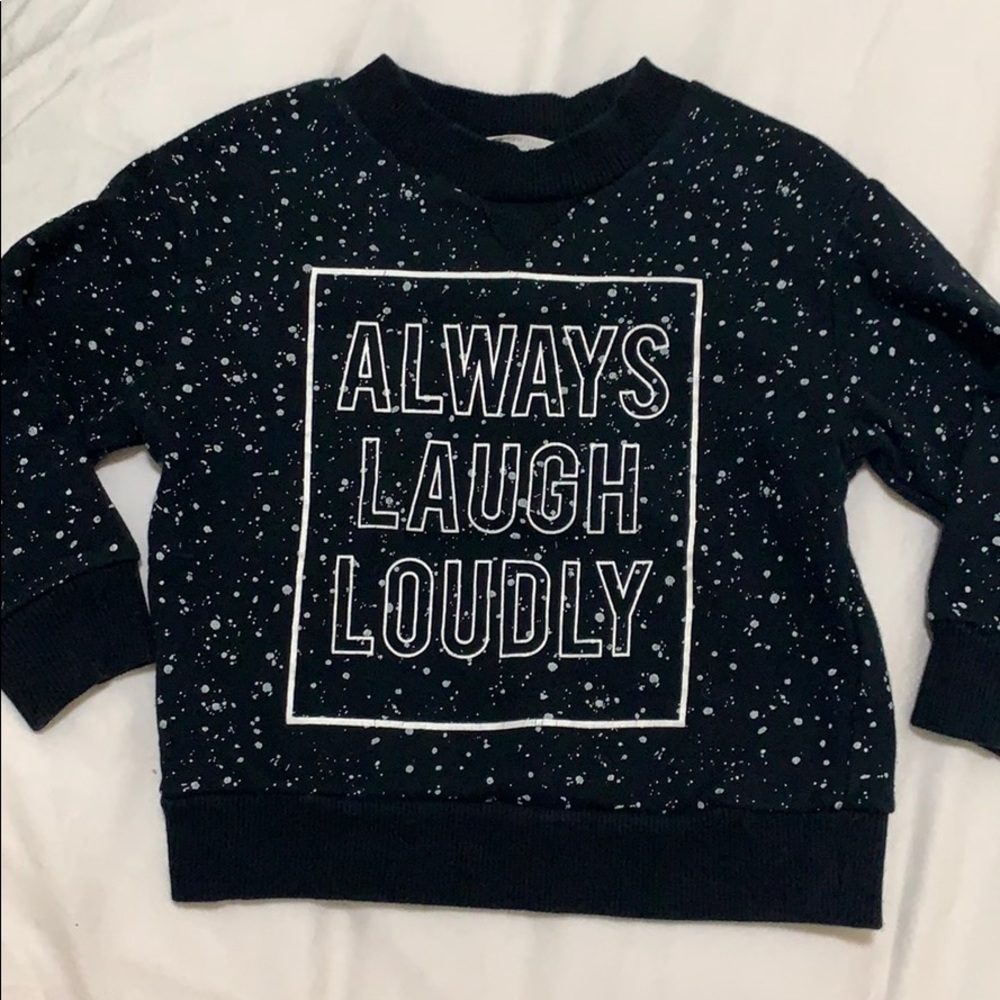 Black sweatshirt toddler size 1.5-2y